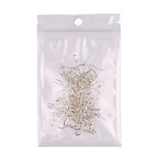 925 Sterling Silver Earring Hooks 50 PCS - Hypoallergenic Jewelry Making Supplies With Fish Hooks, Ear Wires, Findings for DIY Earrings - color: Silver