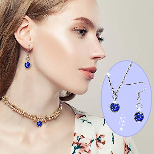 Hicarer 72 Pcs Crystal Birthstone Charms DIY Beads Pendant Crystal Charm for Jewelry Necklace Bracelet Earring Making, 7 mm - color: Light Colors