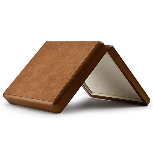 Oirlv Solid Wood Ring Jewelry Box Organizer Earrings Jewelry Drawer Organizer Tray with Lid (Creamy-white 9 Grid Box) - color: Creamy-white 9 Grid Box