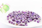 Natural Stone Beads 100pcs 10mm Amethyst Round Genuine Real Stone Beading Loose Gemstone Hole Size 1mm DIY Smooth Beads for Bracelet Necklace Earrings Jewelry Making (Amethyst, 10mm) - color: Amethyst Purple, size: 10mm
