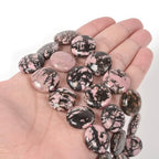 Natural Matrix Rhodonite 20mm Coin Disc Loose Beads 16 Inch for DIY Jewelry Making Beads - color: Matrix Rhodonite
