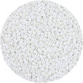 2200pcs Glass Seed Beads Bulk, 4mm 6/0 Pony Beads Bulk for Jewelry Making Mini Spacer Beads Loose Beads Craft Small Glass Seed Beads for DIY Bracelet Wrist (White) - color: White