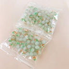 100 Pack 8mm Glass Beads for Jewelry Making, Graduated Color Mix, Bulk DIY Craft Supplies - color: Color3