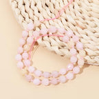 8mm Faceted Natural Morganite Stone Loose Round Semi Gemstone Beads for Bracelet Necklace Jewelry DIY Making - color: Morganite-1