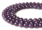 100pcs 8mm Amethyst Beads Natural Gemstone Beads Round Loose Beads for Jewelry Making - color: Amethyst, size: 8mm