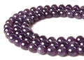 150pcs 8mm Amethyst Beads Natural Gemstone Beads Round Loose Beads for Jewelry Making - color: Amethyst, size: 8mm