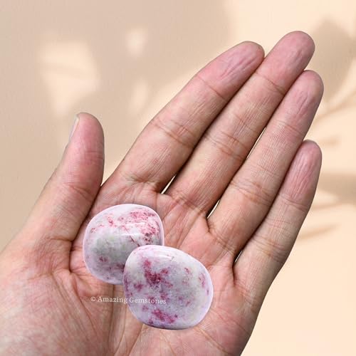 Amazing Gemstone Cinnabarite Crystal Tumbled Stones Polished Rocks - Natural Gem Stones for Healing - DIY Crystals for Protection (1 Piece) - color: Cinnabarite