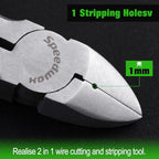 SPEEDWOX 4-Inch Mini Diagonal Cutting Pliers with Wire Stripping Holes for Jewelry Making and Crafting - style: Diagonal Pliers with Stripping Hole
