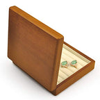Oirlv Solid Wood Ring Jewelry Box Organizer Earrings Jewelry Drawer Organizer Tray with Lid (Creamy-white) - color: Creamy-white Box