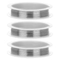Giantree 3 Rolls 26 Gauge Wire for Jewelry Making, 33 Ft Bailing Wire Snare Wires for Craft and Jewelry Making (0.4MM,33 Feet/Roll)
