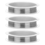 Giantree 3 Rolls 26 Gauge Wire for Jewelry Making, 33 Ft Bailing Wire Snare Wires for Craft and Jewelry Making (0.4MM,33 Feet/Roll)