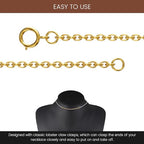 Bonison Necklace Extender Gold - 18k Gold Plated Chain Extenders for Necklaces, Gold Necklaces Bracelet Anklet Extenders for Women Jewelry Making (6 pcs Gold+Silver (1 2 3 Inch)) - color: 6 pcs Gold+Silver (1 2 3 Inch)