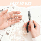 Jewelry Repair Kit, 1400 PCS Assorted Sizes Jump Rings Jewelry Making Supplies with Pliers Necklace Clasps Tweezers Opener for DIY Craft and Keychain (Silver and Gold)
