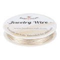 Beebeecraft 1 Roll 98 Feet/30m Copper Wire 20 Gauge 0.8mm Sterling Silver Plated Brass Jewelry Wire Round Beading for Jewelry Making Supplies DIY Craft - color: Silver