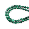 6×8mm Natural Malachite Gemstone Loose Beads Flat Oval Healing Crystal Loose Stone Beads for Jewelry Necklace Bracelet Earring Craft - color: Malachite