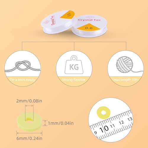 SJZWSD 6-Box Friendship Bracelet Making Kit - 16,000pcs Clay, Seed & Glass Beads Collection, Letter Beads, Charms - color: Multicolored