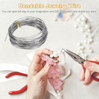 M METERXITY 15 Gauge Stainless Steel Craft Wire, 1.5mm 32.8 ft Bendable Floral Snare Wire for Jewelry Making/Sculpting/Armature Crafting/Floral Bonsai/DIY Crafts - size: 15 Gauge x 32.8 ft