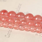 45pcs 8mm Natural Stone Beads Watermelon Crystal Beads Crystal Gemstone for Jewelry Making, DIY Bracelet Necklace - color: Pink Watermelon, size: 8mm