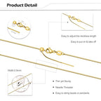 Crisjanggo 10 Pack Snake Necklace Bulk Gold Plated Stainless Steel Threader Adjustable Necklace Chain for Jewelry Making - color: Gold Snake