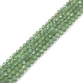 3mm Green Apatite Faceted Gemstone Round Loose Beads Strand 15.5-16" DIY Jewelry Making - color: Green Apatite