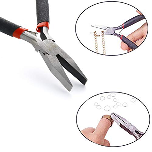 5 Inch Flat Nose Pliers Wire Pliers for Jewelry Making, Wire Wrapping Bending - 2 Pack - style: Flat Nose