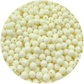 1000Pieces 6MM Acrylic Round Beads Round Acrylic Balls Chunky Beads Smooth Spacer Plastic Pastel Beads Craft Beads for Necklace and Bracelet Making Crafting Supplies(177-cream White) - color: 177-cream white, size: 6MM