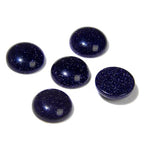 20pcs 4mm Natural Stone No Hole Blue Sandstone Semicircle Smooth Cabochons Beads Healing Chakra Crystal Stone Bead for Jewelry Making Rings Earrings Necklace Bracelet DIY Crafts - color: Blue sandstone, size: 4mm