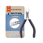 Beadalon Designer Series Nylon Jaw Pliers, Flat Nose, Dark Blue Vinyl-Free Grips, Stainless Steel, 5.25 in - color: Dark Blue, style: Flat Nose
