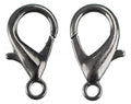 CleverDelights 21x12mm Lobster Clasps - 50 Pack (Gunmetal) - color: Gunmetal