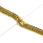 AD Beads Natural Hematite Gemstone Faceted Square Cube Loose Beads 16" 2x2mm 4x4mm (2x2mm, Metallic Gold) - color: Metallic Gold, size: 2x2mm