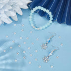 Beebeecraft 80Pcs 6mm Flower Spacer Beads 925 Sterling Silver Plated 304 Stainless Steel Loose Rondelle Granulated Spacer Beads for Jewelry Making Bracelet Necklace DIY Findings Supplies - color: Silver, size: 6mm