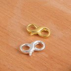 Double Opening Lobster Clasps, Solid 925 Sterling Silver Clasp and Closures, Necklace Bracelet Extender for DIY Jewelry Finding Supplies (18 X 9mm) - color: Silver 1PCS, size: 9*18mm