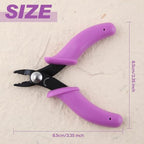 SPEEDWOX Bead Crimping Plier For 2mm & 3mm Beads And Tubes 3.5-Inch Jewelry Making Tools Bent Head Beading Crimper Tools For Small Beads Micro Tube Beads Crimper Crimping Pliers