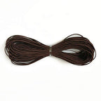Amaney 0.8mm Brown Elastic Cord Beading Threads Stretch String Fabric Crafting Cords for Jewelry Making 20m - size: 0.8mm, style: Brown