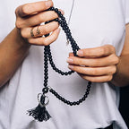 Ecally 300 Pieces Black Matte Onyx Beads Natural Black Agate Round Frosted Onyx Gemstone Loose Beads for Bracelet Necklace Jewelry DIY Making(10 mm) - size: 10mm
