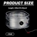 PH PandaHall 262 Yards Elastic String for Bracelets, 2 Rolls 0.5mm Round Beading Thread Clear Jewelry String Seed Bead Thread Stretchy Bracelet String Cord for Friendship Bracelets Necklaces - size: 0.5mm