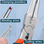 SPEEDWOX Needle Nose Pliers for Jewelry Making with Wire Cutter Serrated Jaws Convex Shoulders Pliers for Bending Wire and Small Object Gripping - style: Needle Nose Pliers With Cutter