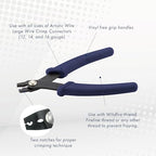 Artistic Wire Crimp Tool for Jewelry Making Supplies - Compress Large Wire Crimp Connectors, Sizes 12, 14, 16 Gauge, Cold Connection - Ideal for Jewelry Makers & Designers