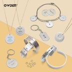 OWDEN 167 Pcs D.I.Y. Hand Stamped kit, Metal Stamping kit and DIY Personalized Stamp Jewelry Gift, Tag and Bracelet Blanks,Great Teenage Birthday Gift, Unique Handmade Jewelry