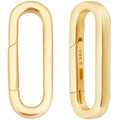 Beebeecraft 1 Box 2Pcs Gold Spring Gate Rings Real 18K Gold Plated 925 Sterling Silver Round Oval Trigger Connector Snap Clip Hook Ring Clasp for Jewelry Making Necklace Bracelet DIY Crafts Findings - color: Gold