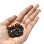 Garnet Pre Drilled Crystal Crushed Chips Beads for Bracelets Making, DIY Handmade Natural Healing Crystals (25 Inch Strand) - color: Garnet