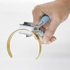 ABBECIAO Nylon Jaw Bracelet Bending Pliers for Shaping Cuff Bracelets and Wrapping Metal Jewelry Making Tool w/PVC Handles