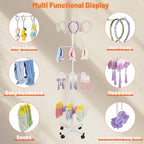 Flenpptly Retail Display Stand Rotating Display Stand 4 Tier Spinning Display Stand for Craft Shows, Jewelry, Keychain, Earring Adjustable Height Retail Display Racks (White) - color: 4-Tier White