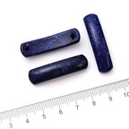 5PCS Natural Lapis Lazuli Stone Rectangle Curved Beads Gemstone Pendants Connectors for DIY Bracelet Neclace Jewelry Making - color: Lapis Lazuli