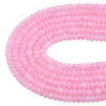 Rondelle Beads for Jewelry Making 5x8mm Natural Stone Beads 1 Strand 15.5inch Lentil Spacer Beads Rondelle Gemstone Bead Semi-Precious Stone Bead for Bracelet Necklace Crafts Rose Quartz - color: Rose Quartz Beads