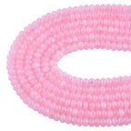 Rondelle Beads for Jewelry Making 5x8mm Natural Stone Beads 1 Strand 15.5inch Lentil Spacer Beads Rondelle Gemstone Bead Semi-Precious Stone Bead for Bracelet Necklace Crafts Rose Quartz - color: Rose Quartz Beads