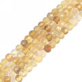 3mm Citrine Faceted Gemstone Round Loose Beads Strand 15.5-16" DIY Jewelry Making - color: Citrine