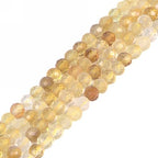 3mm Citrine Faceted Gemstone Round Loose Beads Strand 15.5-16" DIY Jewelry Making - color: Citrine