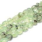 30-45Pcs/Strand Natural Prehnite Beads 15.7" Irregular Nuggets Stone Beads 8-15mm Gemstones Loose Spacer Bead for DIY Bracelet Necklace Jewelry Making Crafting - color: Prehnite
