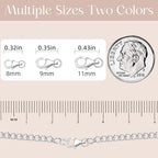 OHINGLT Lobster Claw Clasps with Closed Jump Rings,Necklace Clasps and Closures Suitable for Jewelry Making Necklaces Bracelet (12PCS Silver, (8+9+11) MM/(0.32+0.35+0.41) in) - color: 12PCS Silver, size: 0.32+0.35+0.43in / 8+9+11mm